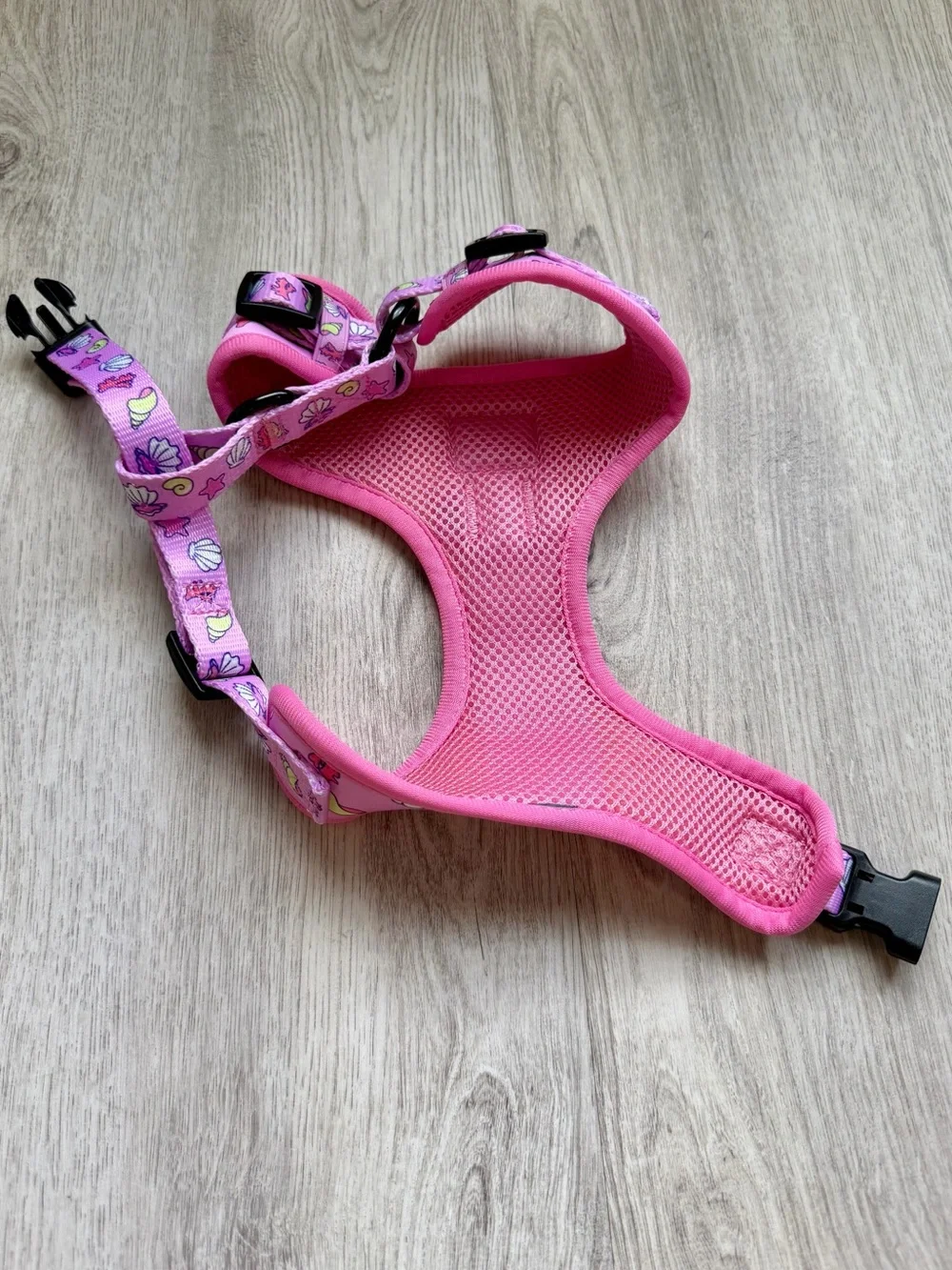 Sassy Woof - Pink Seashell print - Pet / Dog Harness - size Small